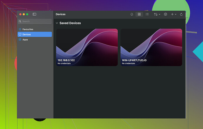 Microsoft Remote Desktop Screenshot
