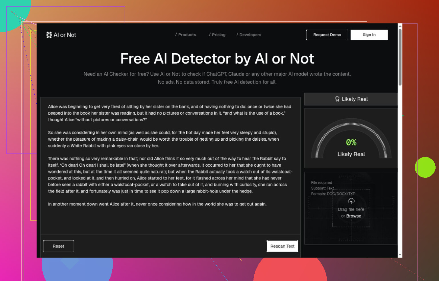 1. Detector de IA de Clever