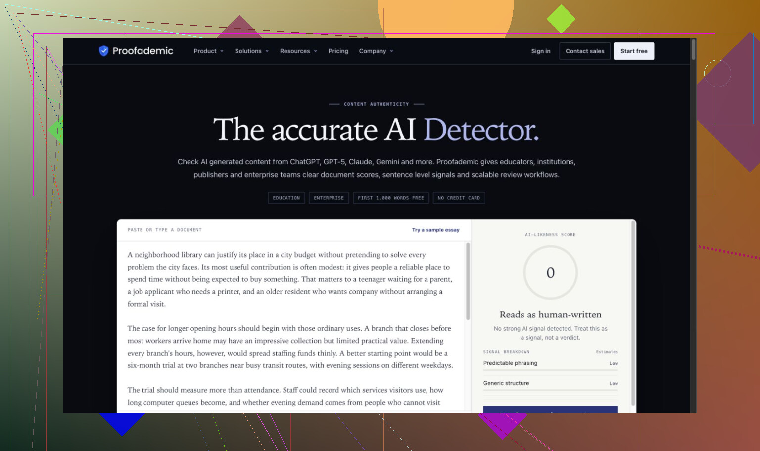 11. Detector de IA de QuillBot