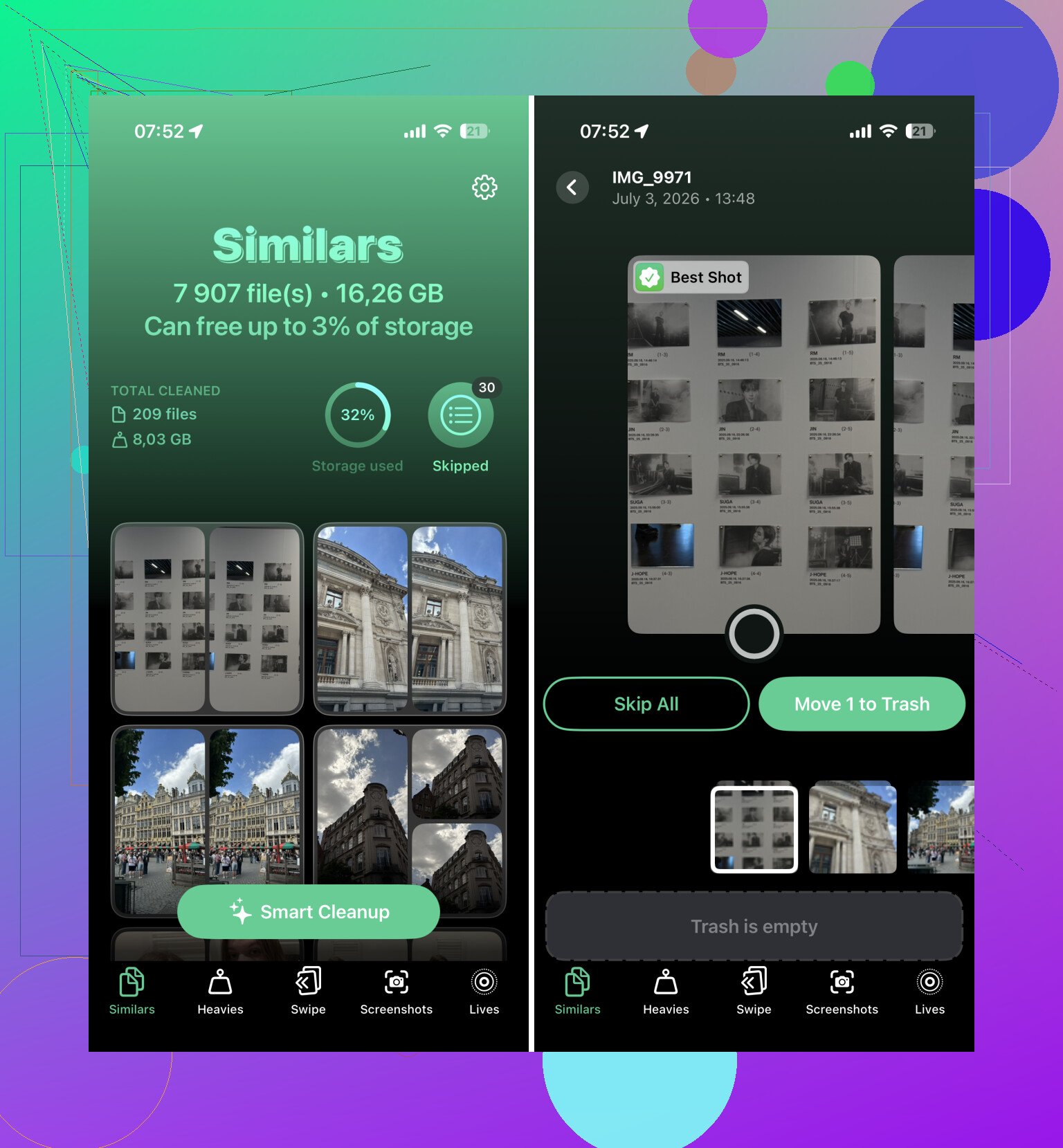 Quelle est la première étape pour nettoyer les photos sur iPhone ?
